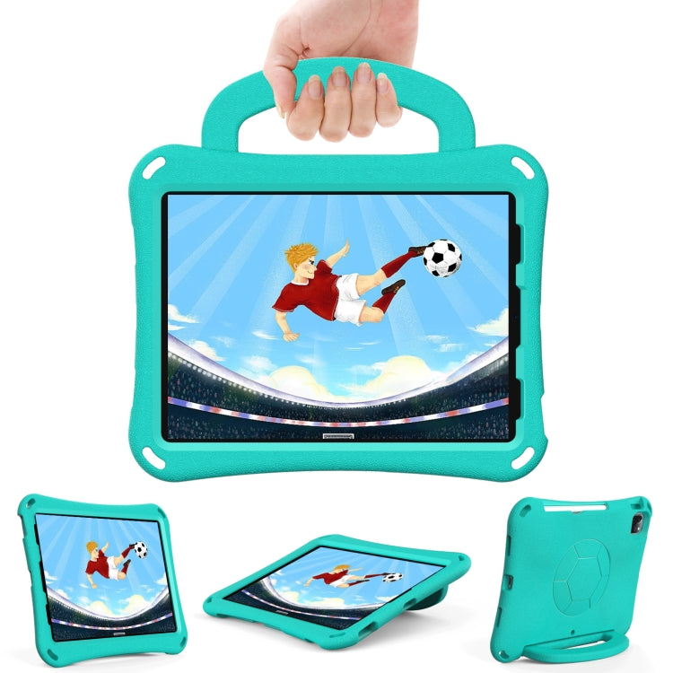 For iPad Air 11 2024 Handle Football Shaped EVA Shockproof Tablet Case(Mint  Green) - iPad Air 11 2024 Cases by PMC TechLife | Online Shopping South Africa | PMC TechLife | Buy Now Pay Later Mobicred