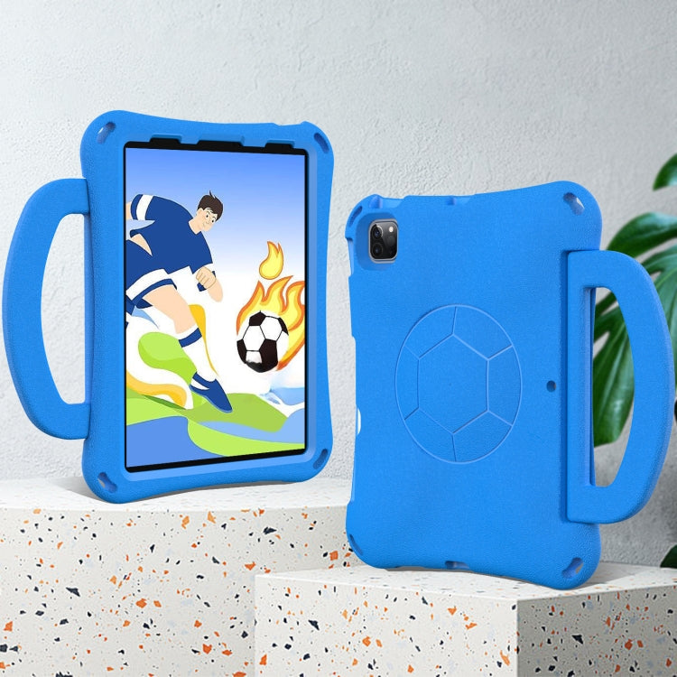 For iPad Pro 11 2024 Handle Football Shaped EVA Shockproof Tablet Case(Blue) - free shipping - PMC TechLife - Order now!