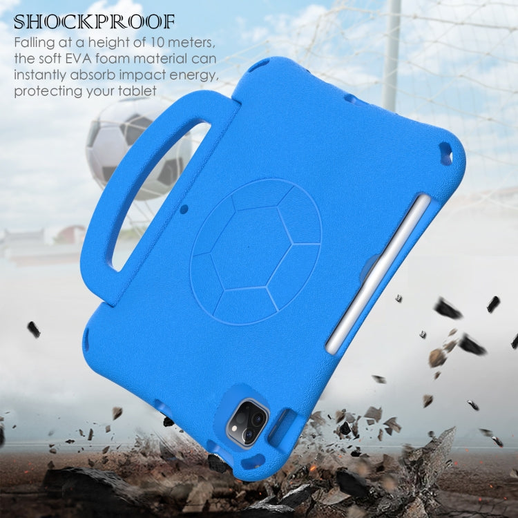 For iPad Pro 11 2024 Handle Football Shaped EVA Shockproof Tablet Case(Blue) - free shipping - PMC TechLife - Order now!