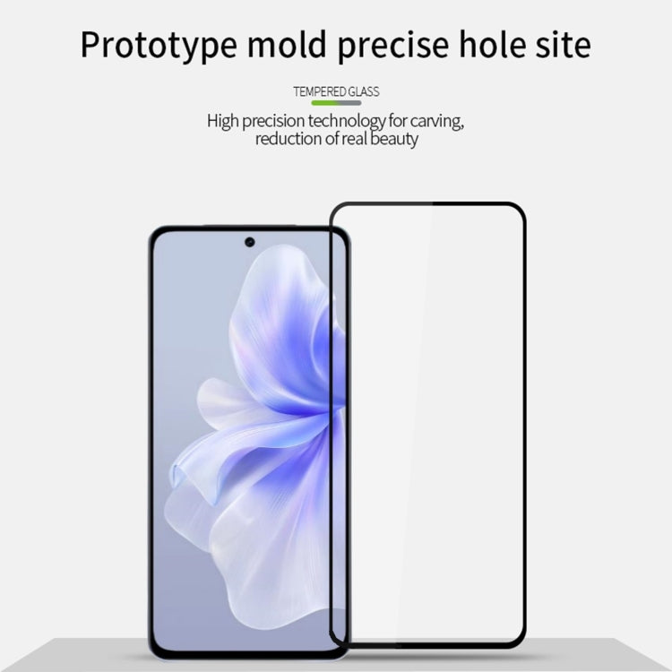 For vivo S18e MOFI 9H 2.5D Full Screen Tempered Glass Film(Black) - vivo Tempered Glass by MOFI | Online Shopping South Africa | PMC TechLife