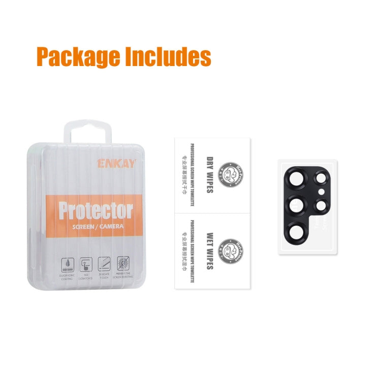 For Samsung Galaxy S24 Ultra 5G ENKAY Hat-Prince AR Aluminium Alloy Tempered Glass Camera Lens Film(Silver) - Galaxy S24 Ultra 5G Tempered Glass by ENKAY | Online Shopping South Africa | PMC TechLife | Buy Now Pay Later Mobicred