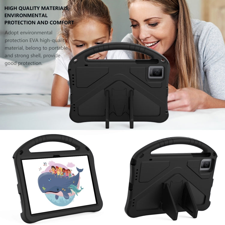 For T-Mobile REVVL Tab 10.36 2023 EVA Shockproof Tablet Case with Holder(Black)