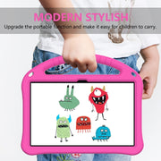 For T-Mobile REVVL Tab 10.36 2023 EVA Shockproof Tablet Case with Holder(Rose Red)
