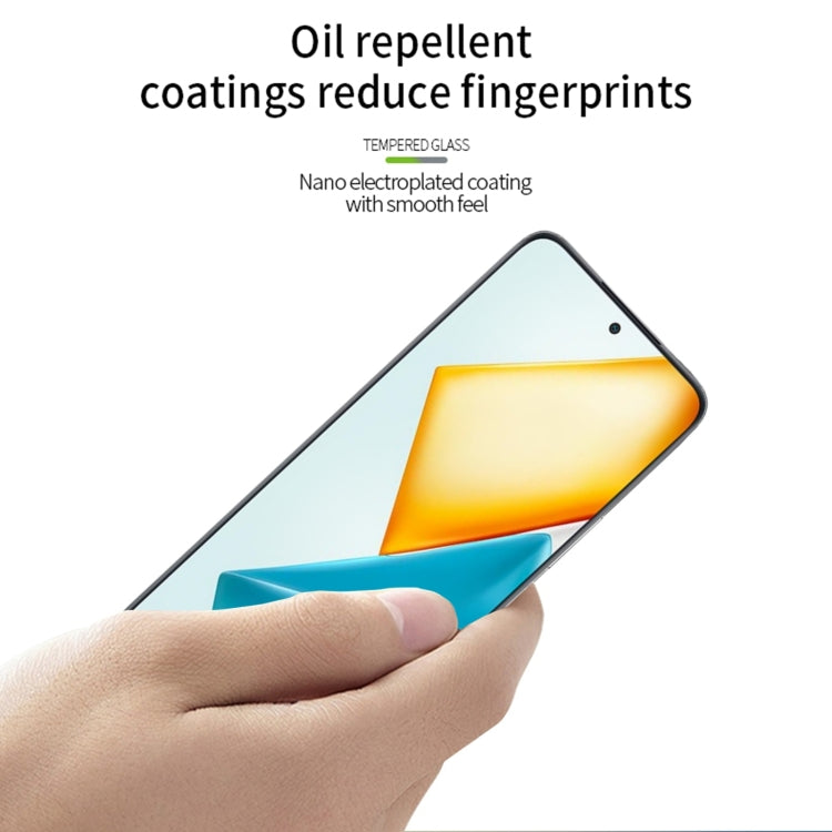 For Honor 90 GT PINWUYO 9H 2.5D Full Screen Tempered Glass Film(Black) - OPPO Tempered Glass by PINWUYO | Online Shopping South Africa | PMC TechLife | Buy Now Pay Later Mobicred