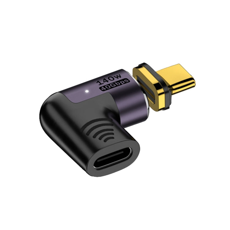 140W 5A USB 4.0 USB-C / Type-C to Type-C 40Gbps Data OTG Magnetic Adapter, Spec:L-shape Elbow - OTG Adapter by PMC TechLife | Online Shopping South Africa | PMC TechLife | Buy Now Pay Later Mobicred