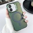 For iPhone 11 MagSafe Lens Holder PC Hybrid TPU Phone Case(Green) - iPhone 11 Cases by PMC TechLife | Online Shopping South Africa | PMC TechLife