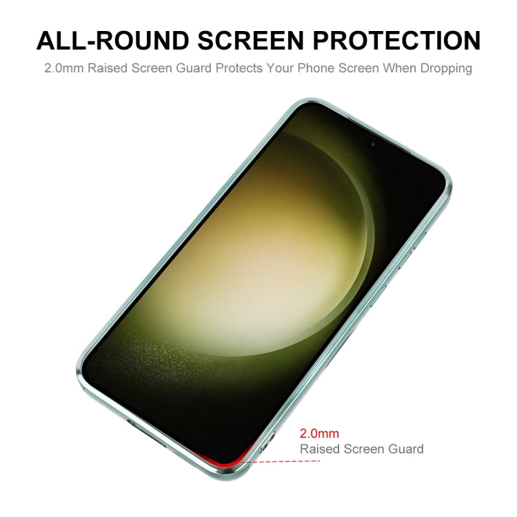 For Samsung Galaxy S24 5G ENKAY Hat-Prince Magnetic Glitter Plated TPU Phone Case with Lens Film(Blue)