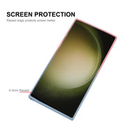 For Samsung Galaxy S25 Ultra 5G ENKAY Hat-Prince MagSafe Rainbow Gradient Silicone Phone Case with Lens Film(Dark Blue)