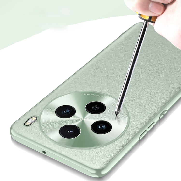 For vivo X100s Pro Plain-Leather All-inclusive Shockproof Phone Case(Black) - vivo Cases by PMC TechLife | Online Shopping South Africa | PMC TechLife | Buy Now Pay Later Mobicred