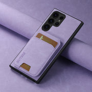 For Samsung Galaxy S24 Ultra 5G Suteni H02 Litchi Leather Card Wallet Stand Back Phone Case(Purple)