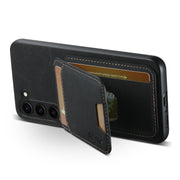 For Samsung Galaxy S24+ 5G Suteni H02 Litchi Leather Card Wallet Stand Back Phone Case(Black)