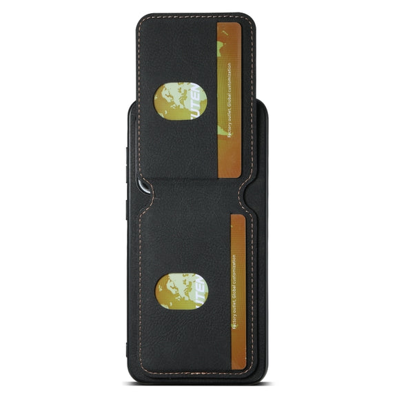For Samsung Galaxy S24+ 5G Suteni H02 Litchi Leather Card Wallet Stand Back Phone Case(Black)
