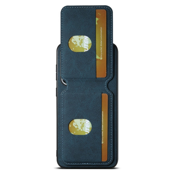 For Samsung Galaxy S24+ 5G Suteni H02 Litchi Leather Card Wallet Stand Back Phone Case(Blue)