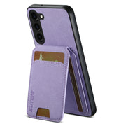 For Samsung Galaxy S24+ 5G Suteni H02 Litchi Leather Card Wallet Stand Back Phone Case(Purple)