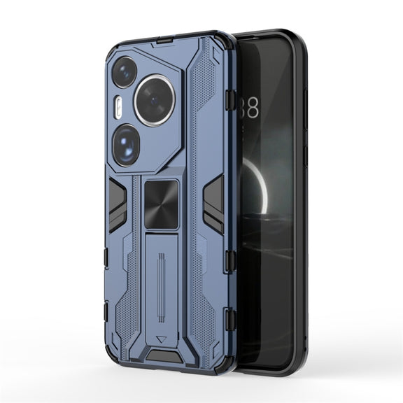 For Huawei Pura 70 Ultra Supersonic Armor PC Hybrid TPU Phone Case(Blue)