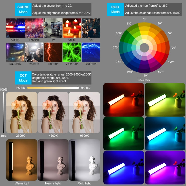 VLOGLITE W270RGB Live Streaming E-Sports Handheld Fill Light LED Studio Light(EU Plug) - free shipping - PMC Jewellery - Order now!