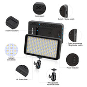 VLOGLITE W228 Dual Color Temperature Portable Photographic Fill Light High-Brightness Video Light