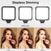 VLOGLITE W49S Adjustable Brightness Mini Beauty Video Light Photography Live Streaming LED Fill Light