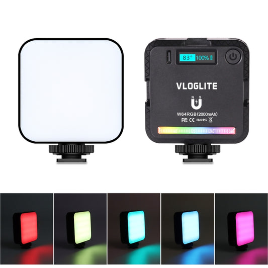 VLOGLITE W64RGB Dimmable RGB LED Pocket Fill Light 20 Modes Live Broadcast Video Light - free shipping - PMC Jewellery - Order now!