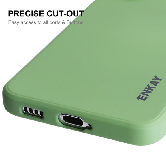 For Samsung Galaxy S24+ 5G ENKAY Liquid Silicone Soft Shockproof Phone Case(Pink)