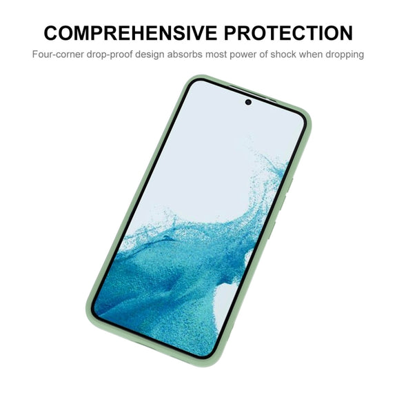 For Samsung Galaxy S24 5G ENKAY Liquid Silicone Soft Shockproof Phone Case(Light Green)