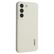 For Samsung Galaxy S25+ 5G ENKAY Liquid Silicone Soft Shockproof Phone Case(Beige)