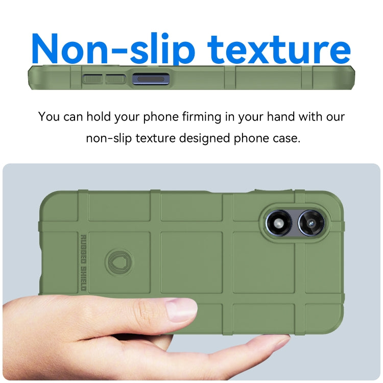 For Motorola Moto G Play 2024 Full Coverage Shockproof TPU Phone Case(Army Green) - Motorola Cases by PMC Jewellery | Online Shopping South Africa | PMC Jewellery | Buy Now Pay Later Mobicred