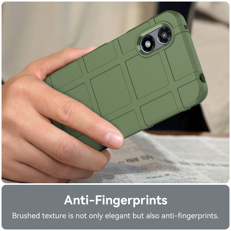 For Motorola Moto G Play 2024 Full Coverage Shockproof TPU Phone Case(Army Green) - Motorola Cases by PMC Jewellery | Online Shopping South Africa | PMC Jewellery | Buy Now Pay Later Mobicred