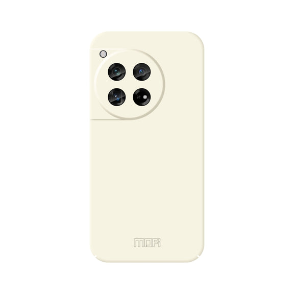 For OnePlus 12 MOFI Qin Series Skin Feel All-inclusive PC Phone Case(Beige)