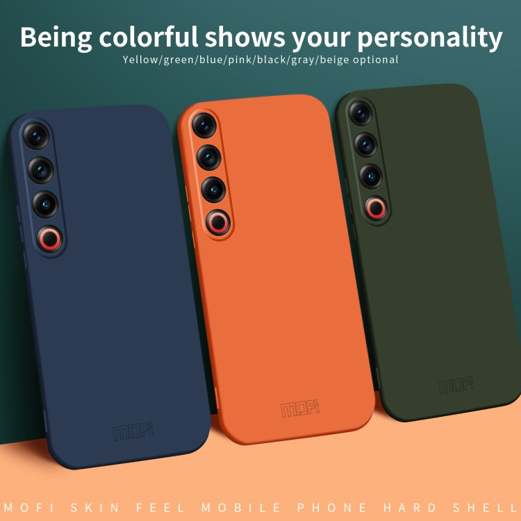 For Meizu 21 Pro MOFI Qin Series Skin Feel All-inclusive PC Phone Case(Beige)