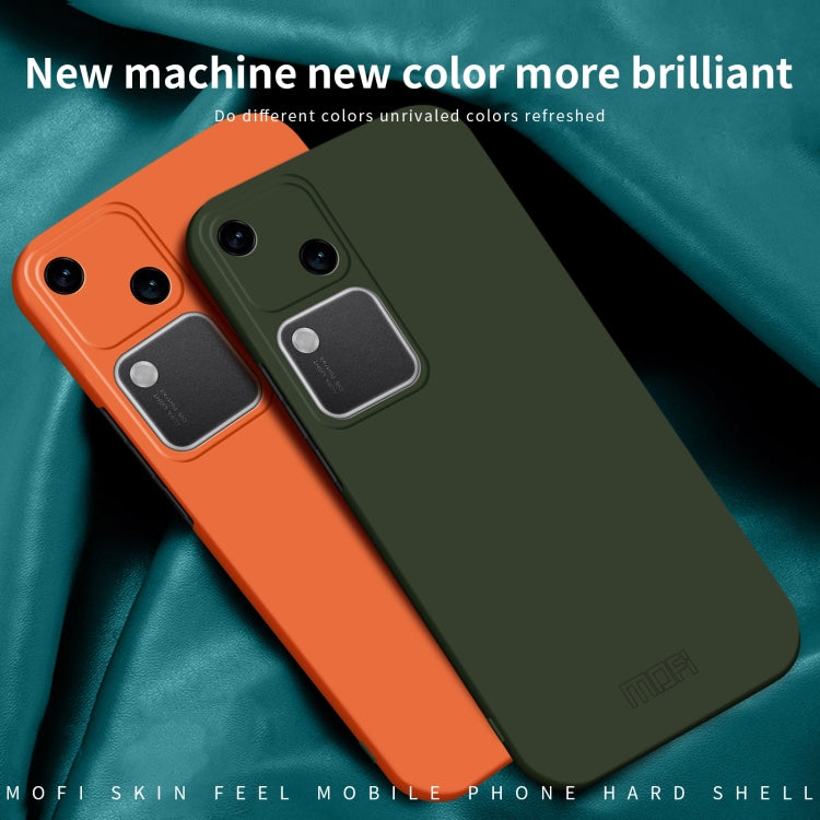 For vivo S18 MOFI Qin Series Skin Feel All-inclusive PC Phone Case(Black)