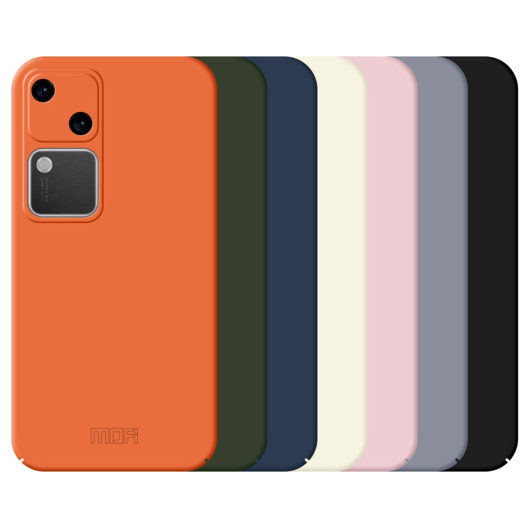 For vivo S18 MOFI Qin Series Skin Feel All-inclusive PC Phone Case(Black)