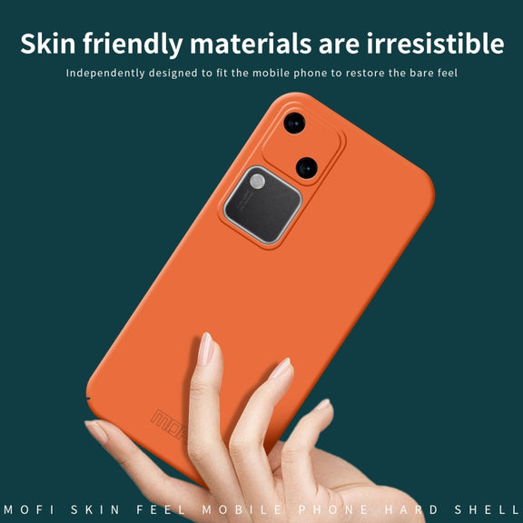 For vivo S18 MOFI Qin Series Skin Feel All-inclusive PC Phone Case(Gray)