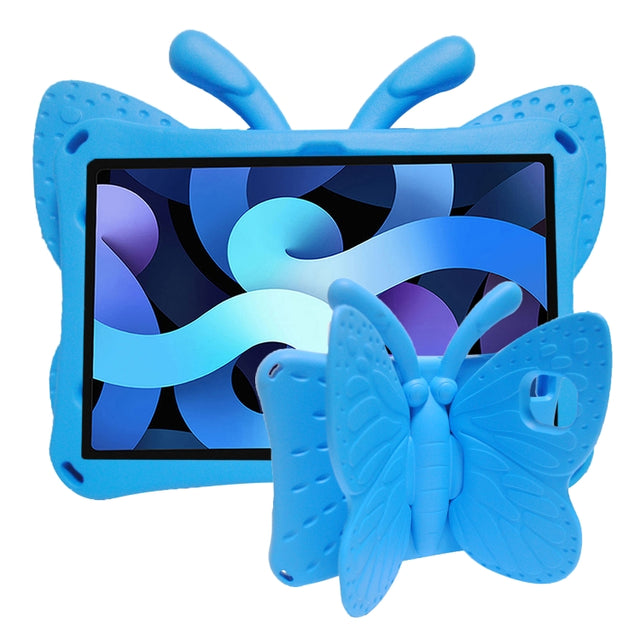 For Honor Pad X8 / X6 /7 Butterfly Bracket Kids EVA Shockproof Tablet Case(Blue)