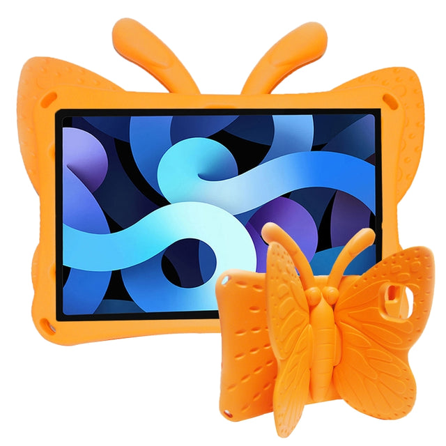 For Honor Pad X8 / X6 /7 Butterfly Bracket Kids EVA Shockproof Tablet Case(Orange)
