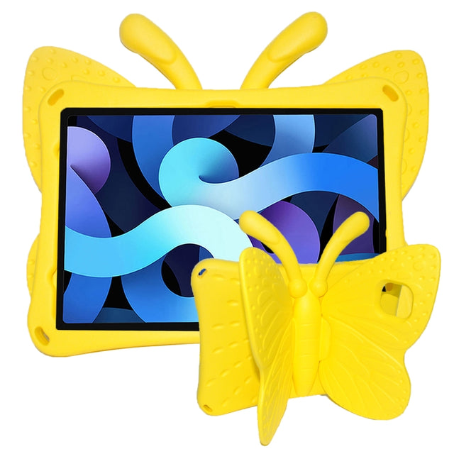For Honor Pad X8 / X6 /7 Butterfly Bracket Kids EVA Shockproof Tablet Case(Yellow)