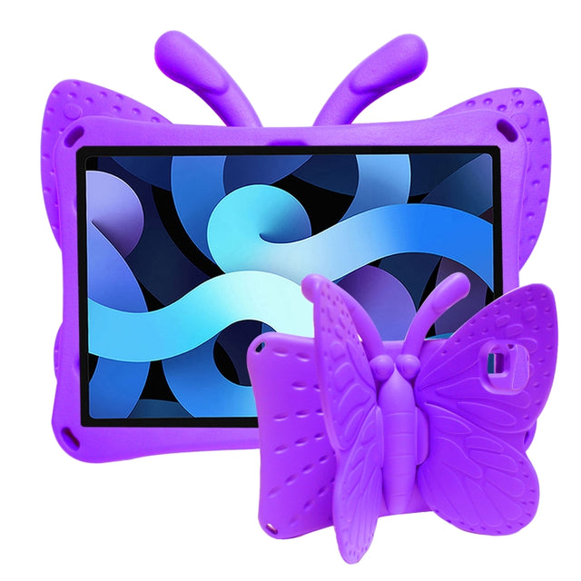 For Honor Pad X8 / X6 /7 Butterfly Bracket Kids EVA Shockproof Tablet Case(Purple)