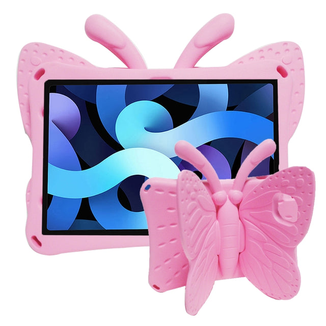 For Honor Pad X8 / X6 /7 Butterfly Bracket Kids EVA Shockproof Tablet Case(Pink)