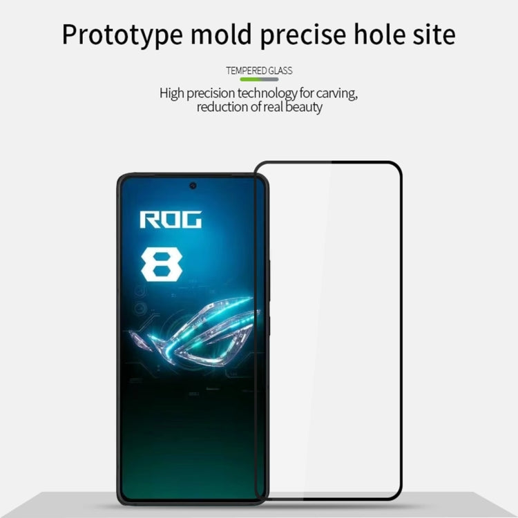 For ASUS ROG Phone 8 Pro MOFI 9H 2.5D Full Screen Tempered Glass Film(Black) - ASUS Tempered Glass by MOFI | Online Shopping South Africa | PMC Jewellery | Buy Now Pay Later Mobicred