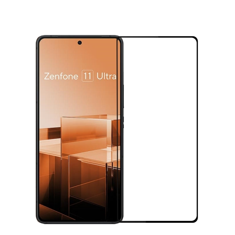 For Asus Zenfone 11 Ultra MOFI 9H 2.5D Full Screen Tempered Glass Film(Black) - ASUS Tempered Glass by MOFI | Online Shopping South Africa | PMC TechLife | Buy Now Pay Later Mobicred