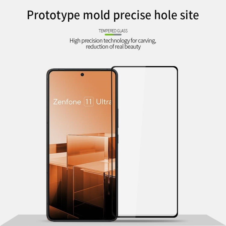 For Asus Zenfone 11 Ultra MOFI 9H 2.5D Full Screen Tempered Glass Film(Black) - ASUS Tempered Glass by MOFI | Online Shopping South Africa | PMC TechLife | Buy Now Pay Later Mobicred