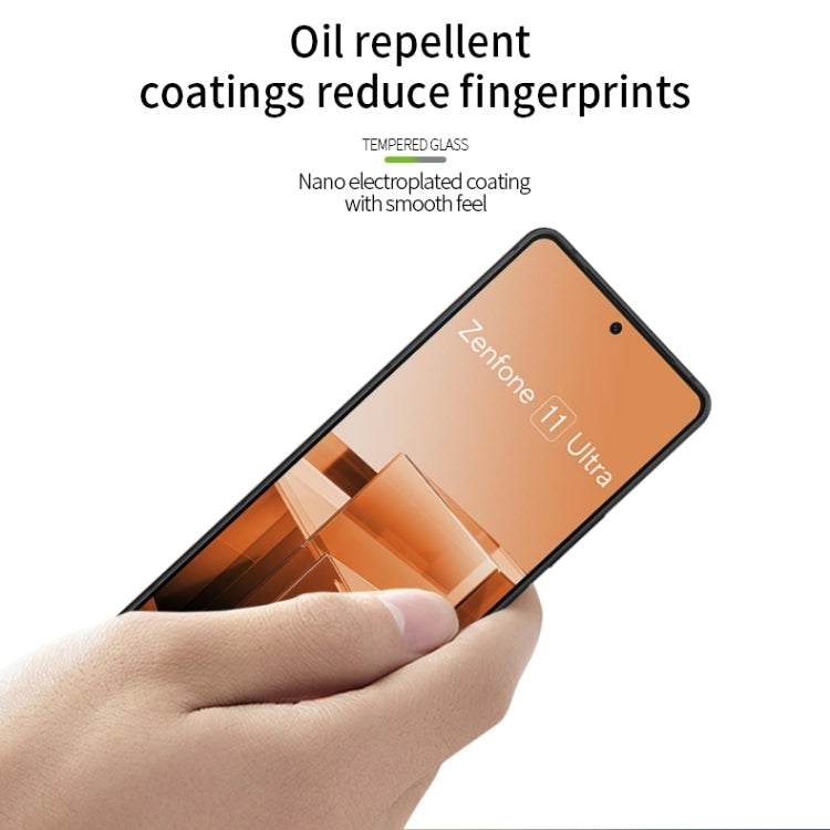 For Asus Zenfone 11 Ultra MOFI 9H 2.5D Full Screen Tempered Glass Film(Black) - ASUS Tempered Glass by MOFI | Online Shopping South Africa | PMC Jewellery | Buy Now Pay Later Mobicred
