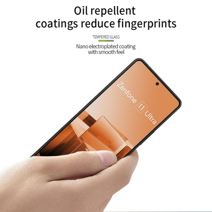 For Asus Zenfone 11 Ultra MOFI 9H 2.5D Full Screen Tempered Glass Film(Black) - ASUS Tempered Glass by MOFI | Online Shopping South Africa | PMC Jewellery | Buy Now Pay Later Mobicred