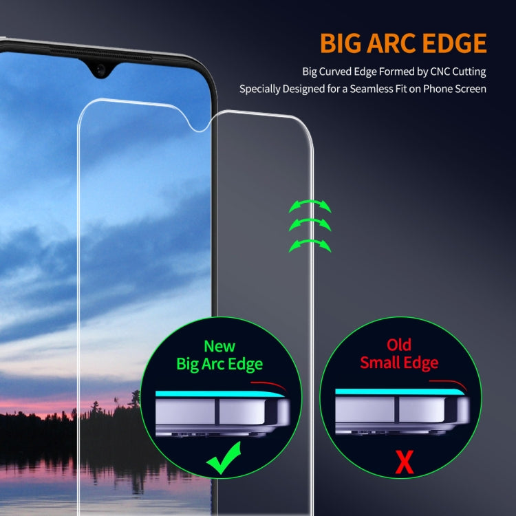 For OPPO A18 / A38 2pcs ENKAY 9H Big Arc Edge High Aluminum-silicon Tempered Glass Film