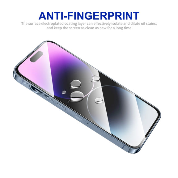 For iPhone 14 Pro Max ENKAY Easy Install High Alumina Silicon Full Glass Film