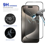 For iPhone 15 Pro Max ENKAY Easy Install High Alumina Silicon Full Glass Film