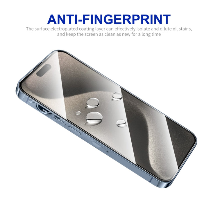 For iPhone 15 Pro Max ENKAY Easy Install High Alumina Silicon Full Glass Film - iPhone 15 Pro Max Tempered Glass by ENKAY | Online Shopping South Africa | PMC TechLife | Buy Now Pay Later Mobicred
