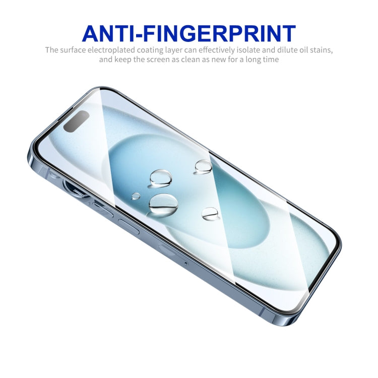 For iPhone 15 ENKAY Easy Install High Alumina Silicon Full Glass Film