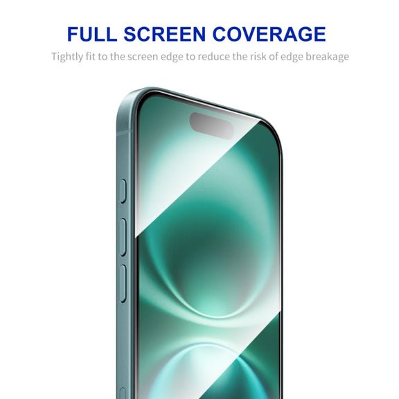 For iPhone 16 ENKAY Easy Install High Alumina Silicon Full Glass Film
