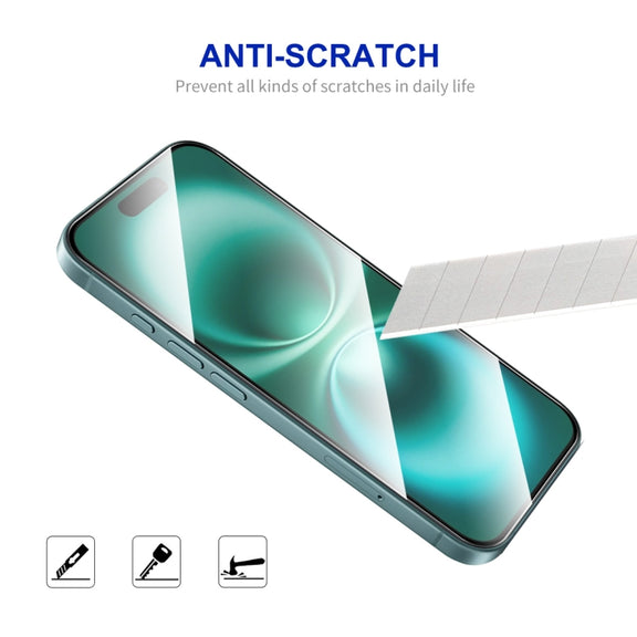 For iPhone 16 ENKAY Easy Install High Alumina Silicon Full Glass Film